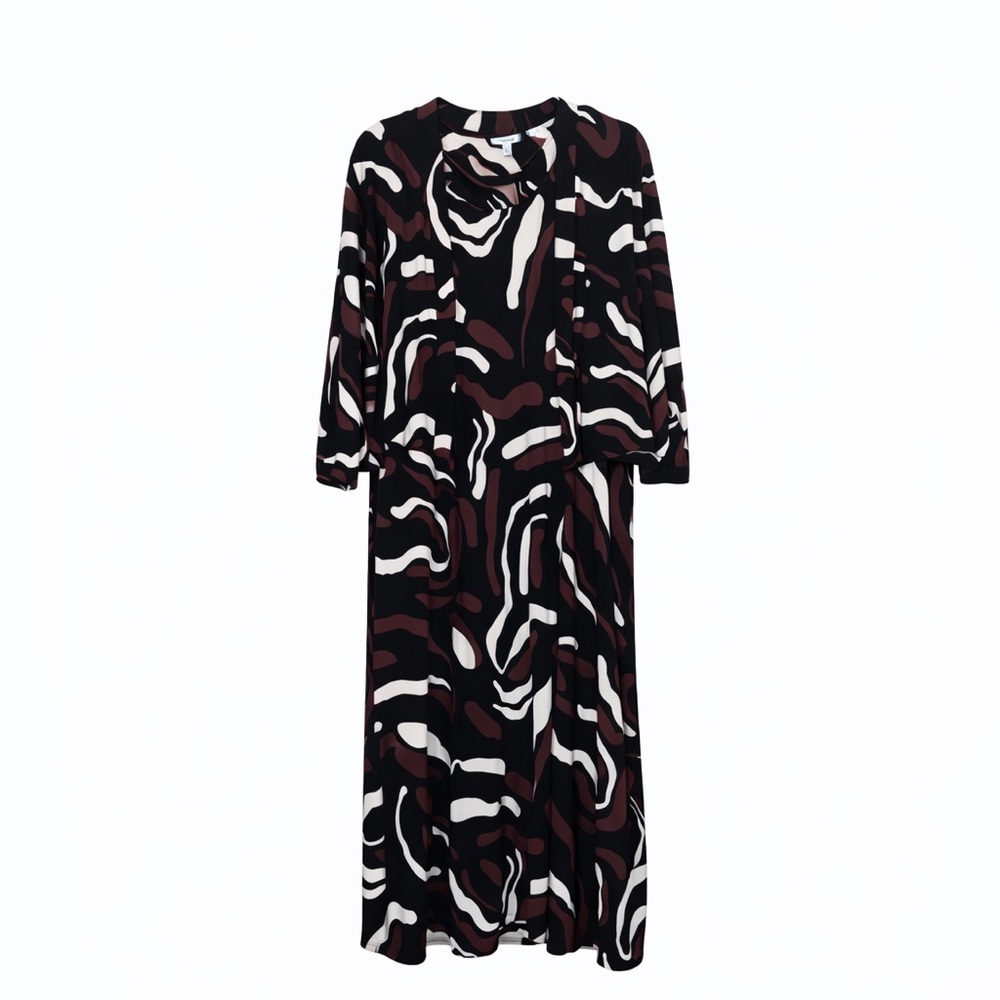 Chico's Travellers 2 Piece Charming Wave Tank Dress and Matching Crop Jacket NWT